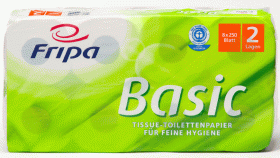 Fripa Basic Toilettenpapier 2 lagig 64 Rollen